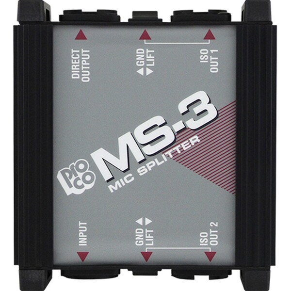 Main product image for Pro Co MS3 3-way Microphone Splitter241-667